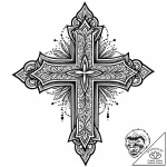 квадрат, tattoo sketch design, dotwork shadin… – style Jaeger Mini – tattoo sketch (26.11.2025 17:57)