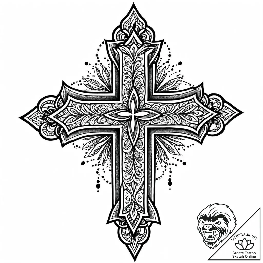 квадрат, tattoo sketch design, dotwork shadin... - style Jaeger Mini - tattoo sketch (26.11.2025 17:57)