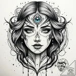 Tat tattoo sketch, paint splatter forming abs… – style Jaeger Simple – tattoo sketch (26.11.2025 20:16)