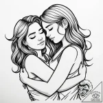 Tattoo sketch, max and gidget cuddling, emoti… – style Jaeger Simple – tattoo sketch (26.11.2025 21:36)