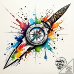 Tattoo sketch a tactical knife blade with a s… – style Jaeger Simple – tattoo sketch (26.11.2025 22:57)