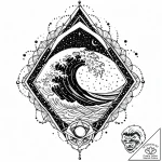 Opal tide surging beneath storm, artistic tat… – style Jaeger Mini – tattoo sketch (27.11.2025 01:57)