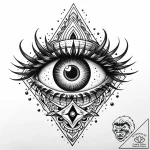Kaiju eye peering through mist, artistic tatt… – style Jaeger Mini – tattoo sketch (27.11.2025 03:16)