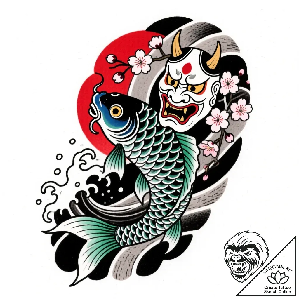 An abstract painting with swirling vibrant co... - style Flux Inscriptions - tattoo sketch (27.11.2025 03:57)