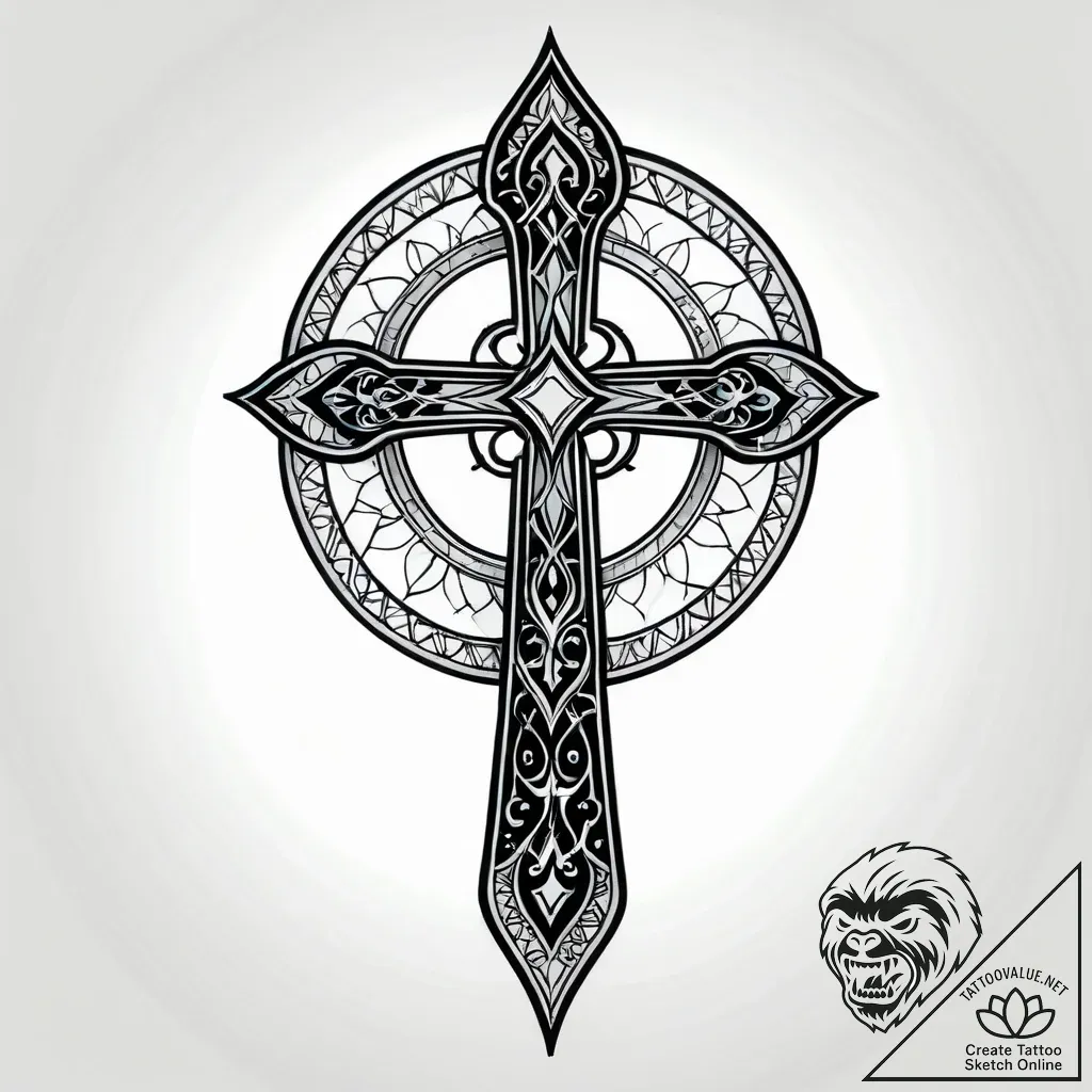 A shot of a bioluminescent bay at night, wate... - style Jagger Old - tattoo sketch (27.11.2025 04:57)