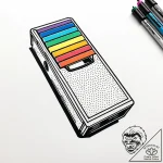 Tattoo design a game cartridge with a single… – style Jaeger Simple – tattoo sketch (27.11.2025 05:36)