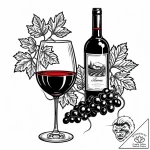 Tat tattoo sketch, sommelier’s wine bottle an… – style Jaeger Mini – tattoo sketch (27.11.2025 05:57)