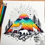 Tattoo sketch, spirit and friends silhouetted… – style Jaeger Simple – tattoo sketch (27.11.2025 12:17)