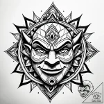 Eskiz.to, tattoo sketch, shrek with fiery eye… – style Jaeger Simple – tattoo sketch (27.11.2025 13:37)