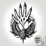 Tattoo sketch a pair of powerful, working han… – style Jagger Old – tattoo sketch (27.11.2025 14:17)