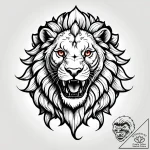 Tattoo sketch a lion roaring after a successf… – style Jagger Old – tattoo sketch (27.11.2025 16:57)