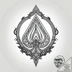 A detailed broken picture frame, damaged,, ar… – style Jagger Old – tattoo sketch (27.11.2025 19:16)