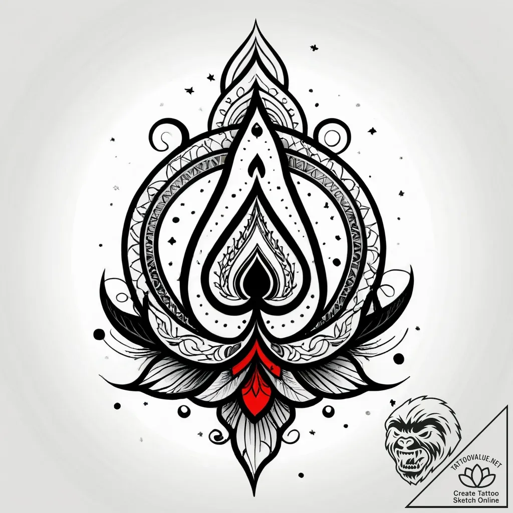 Tattoo design a gentle blend of cool tones, f... - style Jagger Old - tattoo sketch (27.11.2025 20:36)