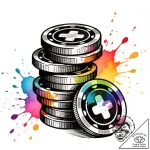 Tattoo design a stack of retro arcade game co… – style Flux Inscriptions – tattoo sketch (27.11.2025 20:57)