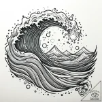 Tat tattoo sketch, tranquil water elemental f… – style Jaeger Mini – tattoo sketch (27.11.2025 21:37)