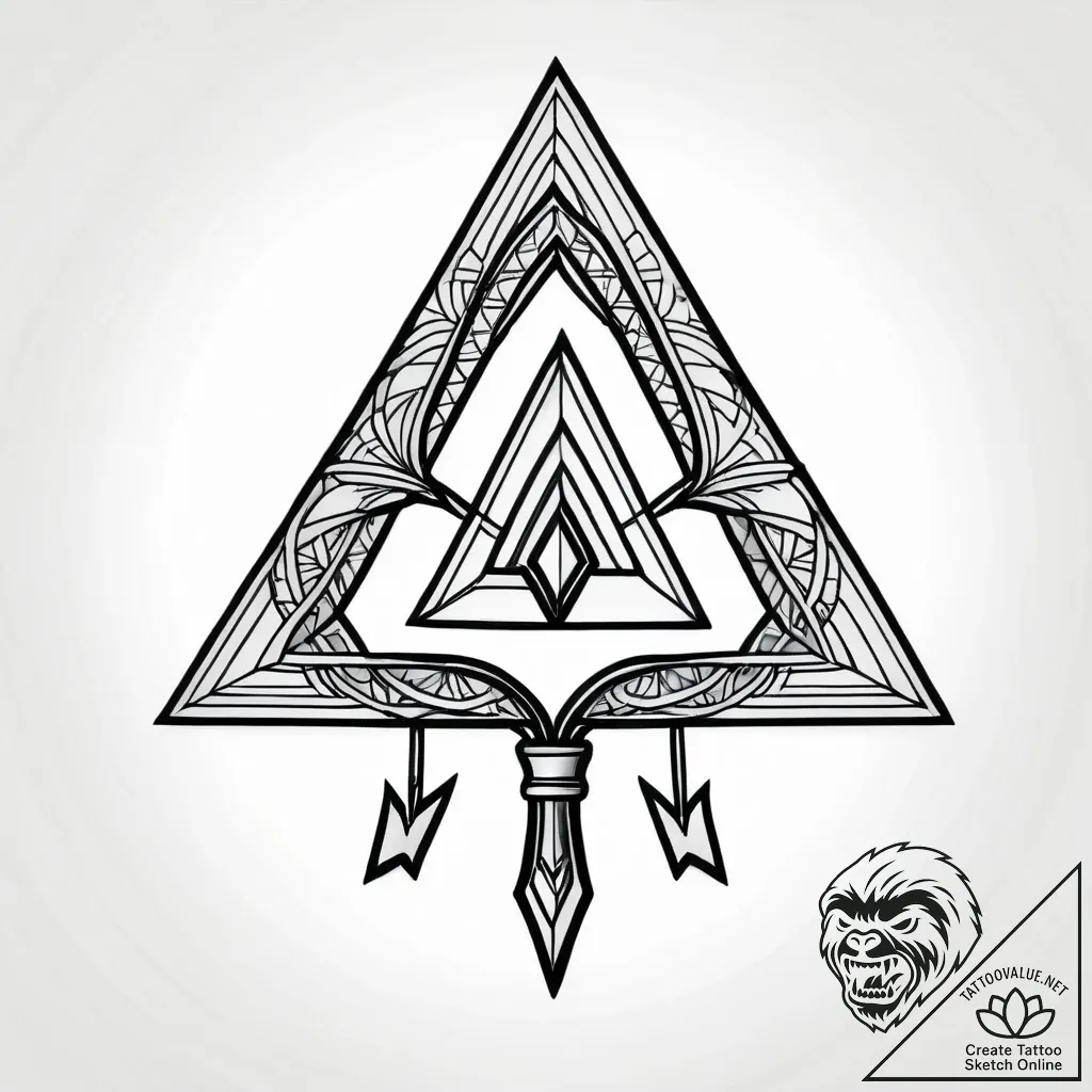 Tattoo sketch a stylized "continue" button wi... - style Jagger Old - tattoo sketch (27.11.2025 23:16)