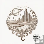 р“сђсѓрїрїр° 1: рљр»р°сѓсѓрёс‡рµсѓрєрёрµ ррі… – style Flux Inscriptions – tattoo sketch (28.11.2025 02:17)