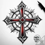прицел, ink illustration for tattoo, realisti… – style Jaeger Simple – tattoo sketch (28.11.2025 02:36)