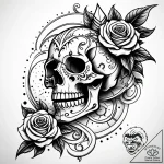 A view of a bridge from directly underneath,… – style Jaeger Simple – tattoo sketch (28.11.2025 06:36)