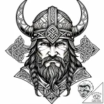 Tattoo sketch, viking warrior helmet with int… – style Jaeger Mini – tattoo sketch (28.11.2025 10:56)