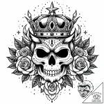 Owl claws crowned in starlight, concept art f… – style Jaeger Mini – tattoo sketch (28.11.2025 12:17)