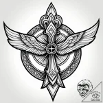 Tat tattoo sketch, fashion model posing with… – style Jagger Old – tattoo sketch (28.11.2025 15:16)