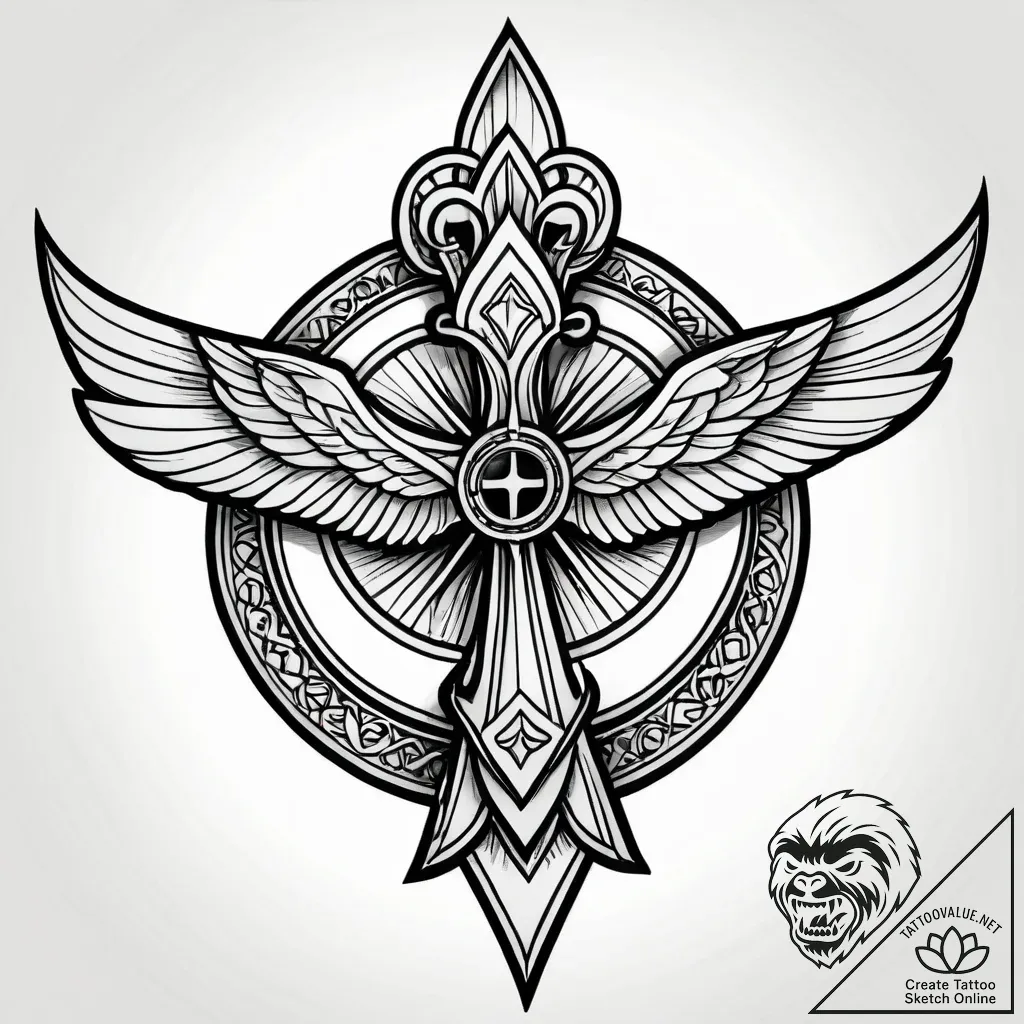 Tat tattoo sketch, fashion model posing with... - style Jagger Old - tattoo sketch (28.11.2025 15:16)