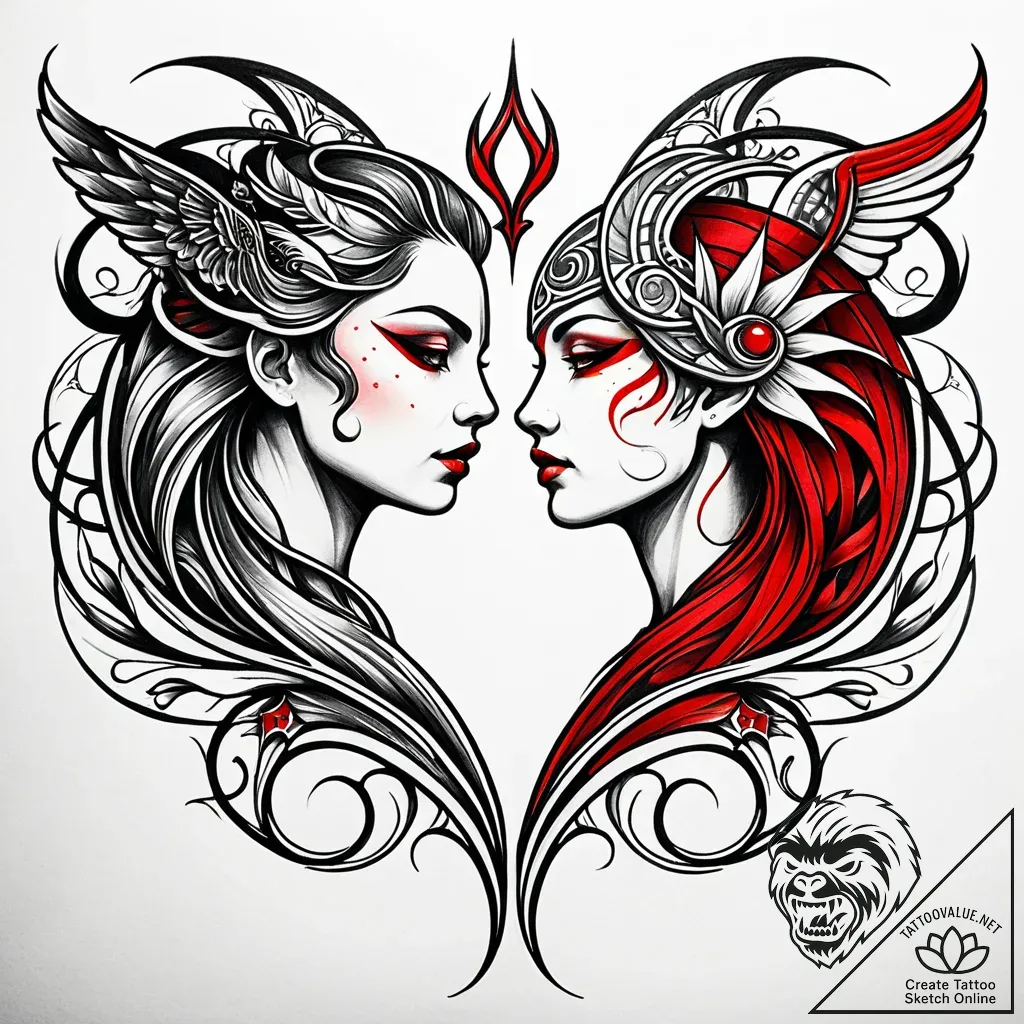 Tattoo sketch a 'spirit guide' animal for eac... - style Jaeger Simple - tattoo sketch (28.11.2025 15:57)