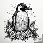 пингвин, artistic tattoo sketch, dotwork shad… – style Jaeger Simple – tattoo sketch (28.11.2025 17:16)