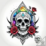 Tattoo design a watercolor nebula in soft, bl… – style Jagger Old – tattoo sketch (28.11.2025 17:57)