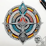 Tattoo design a stylized viking symbol for fa… – style Jaeger Simple – tattoo sketch (28.11.2025 18:37)