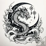 Tattoo design a crescent moon with a delicate… – style Jaeger Simple – tattoo sketch (28.11.2025 19:57)