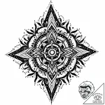 The abstract patterns of rust on a sheet of m… – style Jaeger Mini – tattoo sketch (28.11.2025 22:56)