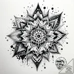 черт, ink illustration for tattoo, dotwork sh… – style Jaeger Simple – tattoo sketch (28.11.2025 23:56)