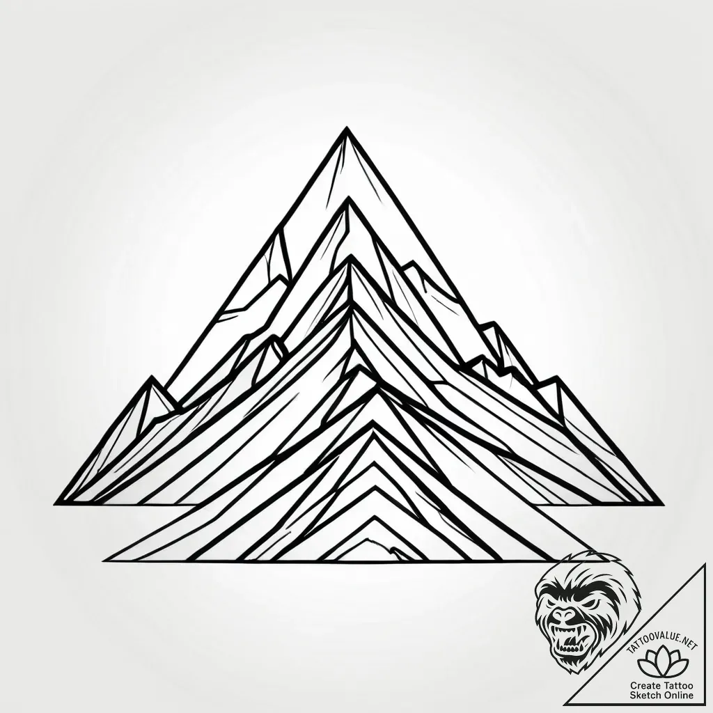 Tattoo sketch a minimalist silhouette of a wo... - style Jagger Old - tattoo sketch (29.11.2025 01:57)