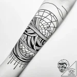 браслет, ink illustration for tattoo, black a… – style Jaeger Simple – tattoo sketch (29.11.2025 02:36)