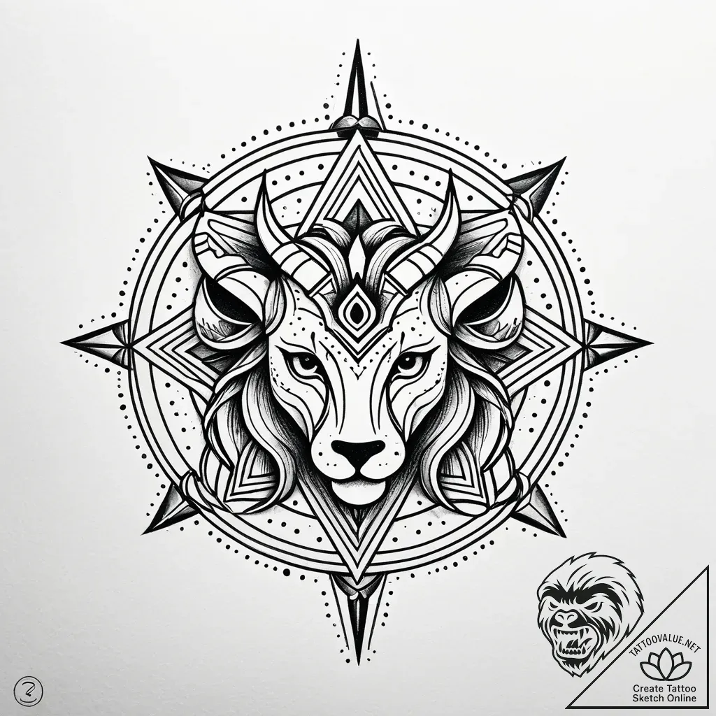 Tattoo design a line art tattoo where the neg... - style Jaeger Simple - tattoo sketch (29.11.2025 03:57)