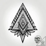 Tattoo sketch a subtle geometric pattern on t… – style Jagger Old – tattoo sketch (29.11.2025 04:37)