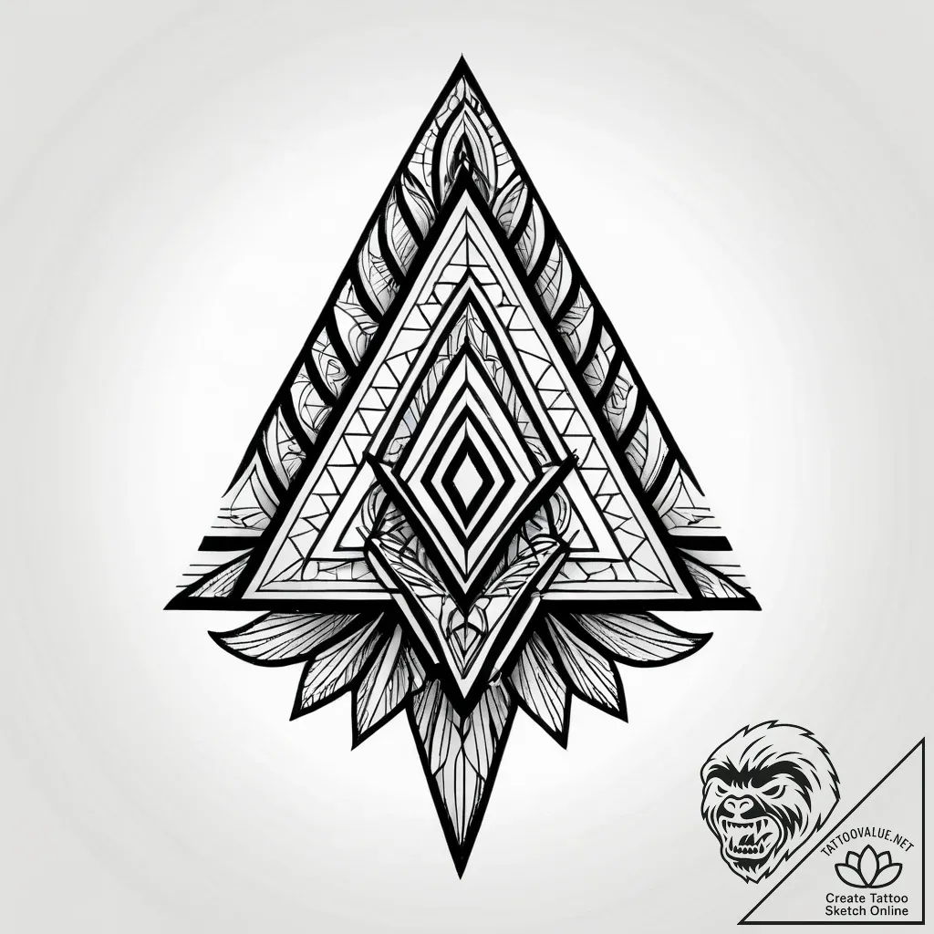 Tattoo sketch a subtle geometric pattern on t... - style Jagger Old - tattoo sketch (29.11.2025 04:37)