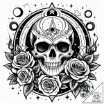 Tattoo sketch, jim standing on planet surface… – style Jaeger Simple – tattoo sketch (29.11.2025 05:16)