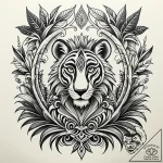 Eskiz.to, tattoo sketch, melman hiding behind… – style Jaeger Simple – tattoo sketch (29.11.2025 06:36)