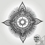 A tattoo design of the hand of god symbol, wi… – style Jagger Old – tattoo sketch (29.11.2025 08:36)