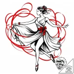 Tat tattoo sketch, dancerвђ™s silhouette with… – style Jaeger Mini – tattoo sketch (29.11.2025 10:57)