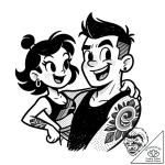 Eskiz.to, tattoo sketch, lightning mcqueen an… – style Flux Inscriptions – tattoo sketch (29.11.2025 11:37)