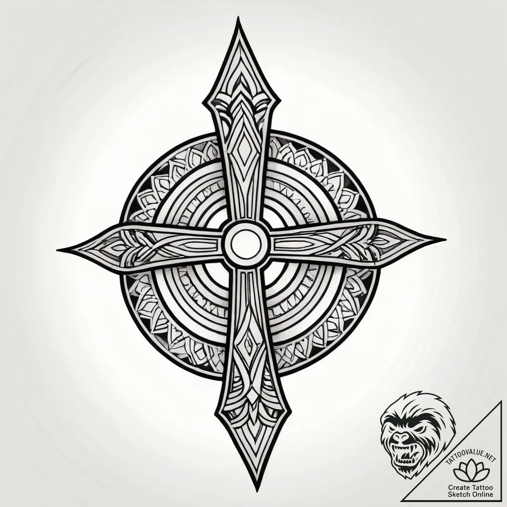 Tat tattoo sketch, painter’s palette with bru... - style Jagger Old - tattoo sketch (29.11.2025 13:57)