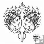 Tattoo sketch “i think” text for gemini, with… – style Jaeger Mini – tattoo sketch (29.11.2025 14:57)