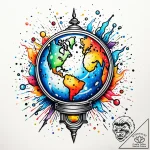 Tattoo design a “world record” badge with a g… – style Jaeger Simple – tattoo sketch (29.11.2025 15:57)