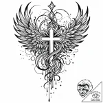 Tat tattoo sketch, painter’s palette with col… – style Jaeger Mini – tattoo sketch (29.11.2025 16:16)