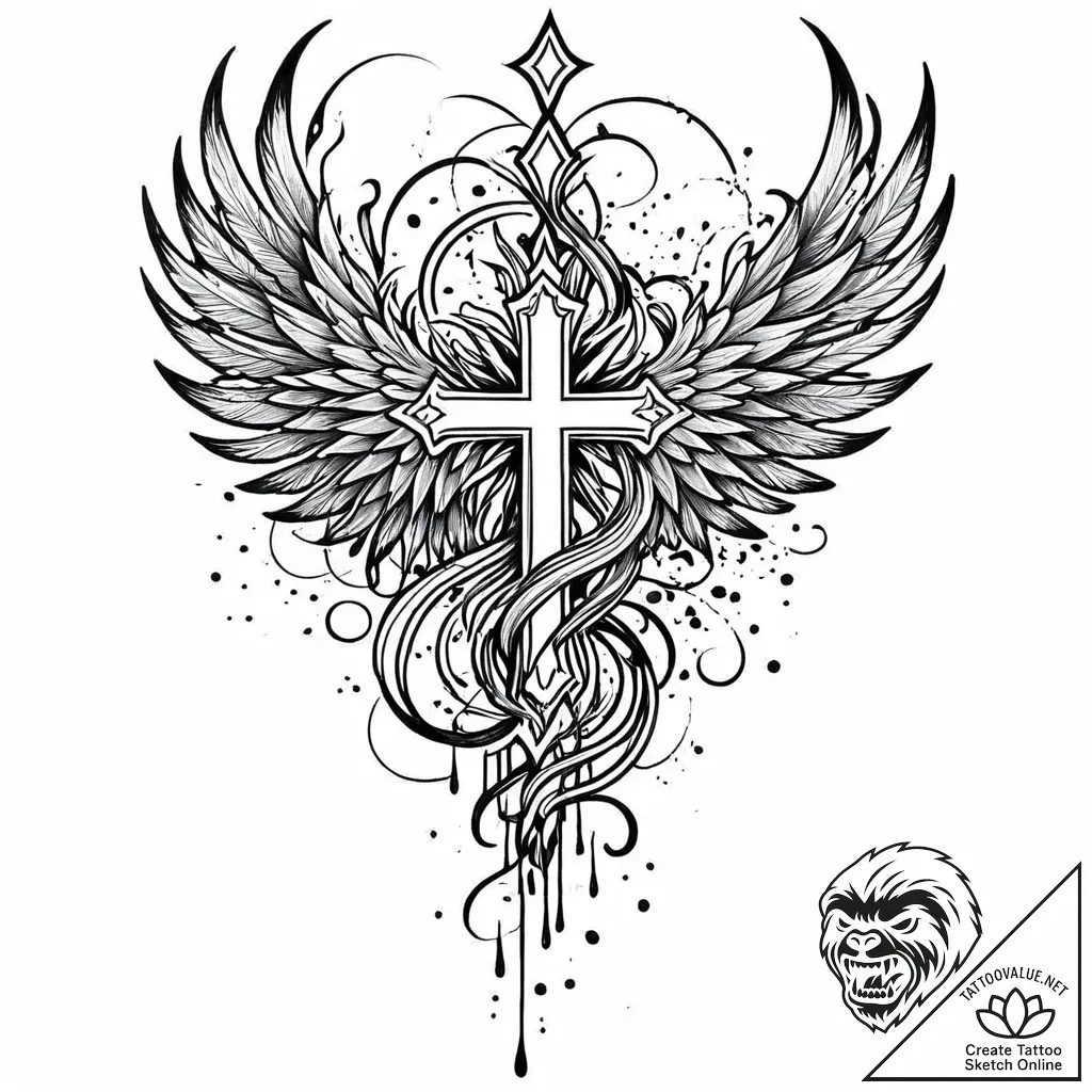 Tat tattoo sketch, painter’s palette with col... - style Jaeger Mini - tattoo sketch (29.11.2025 16:16)