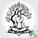 Tattoo sketch, master shifu meditating under… – style Jagger Old – tattoo sketch (29.11.2025 16:36)